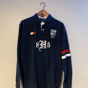 rare Tommy Hilfiger rugby longsleeve (dark navy)